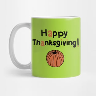 Happy Thanksgiving with Harvest Pumpkin Mug